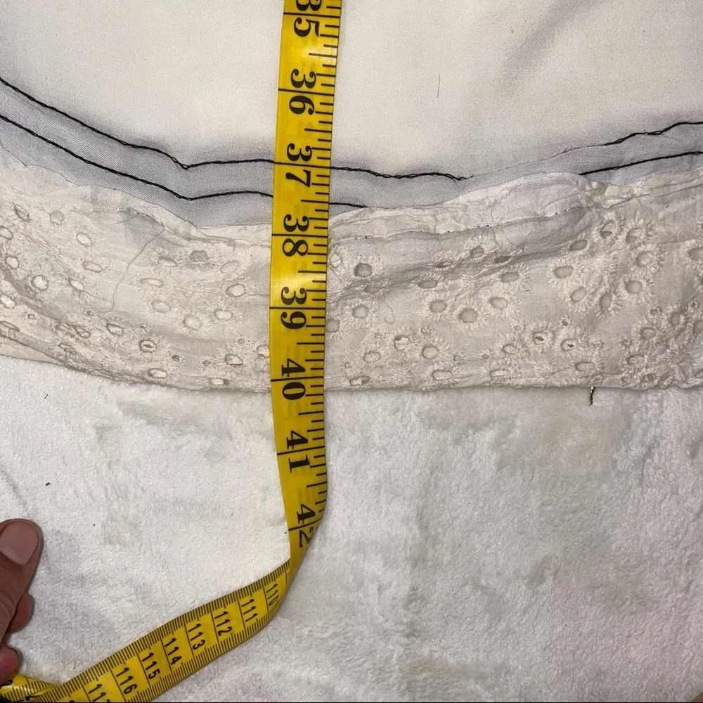 LINEN HIGH LOW SKIRT S - Picture 7 of 12